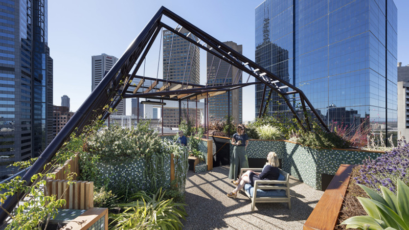 最新樓頂花園設計與展示，綠意盎然，繁花似錦的空中花園體驗